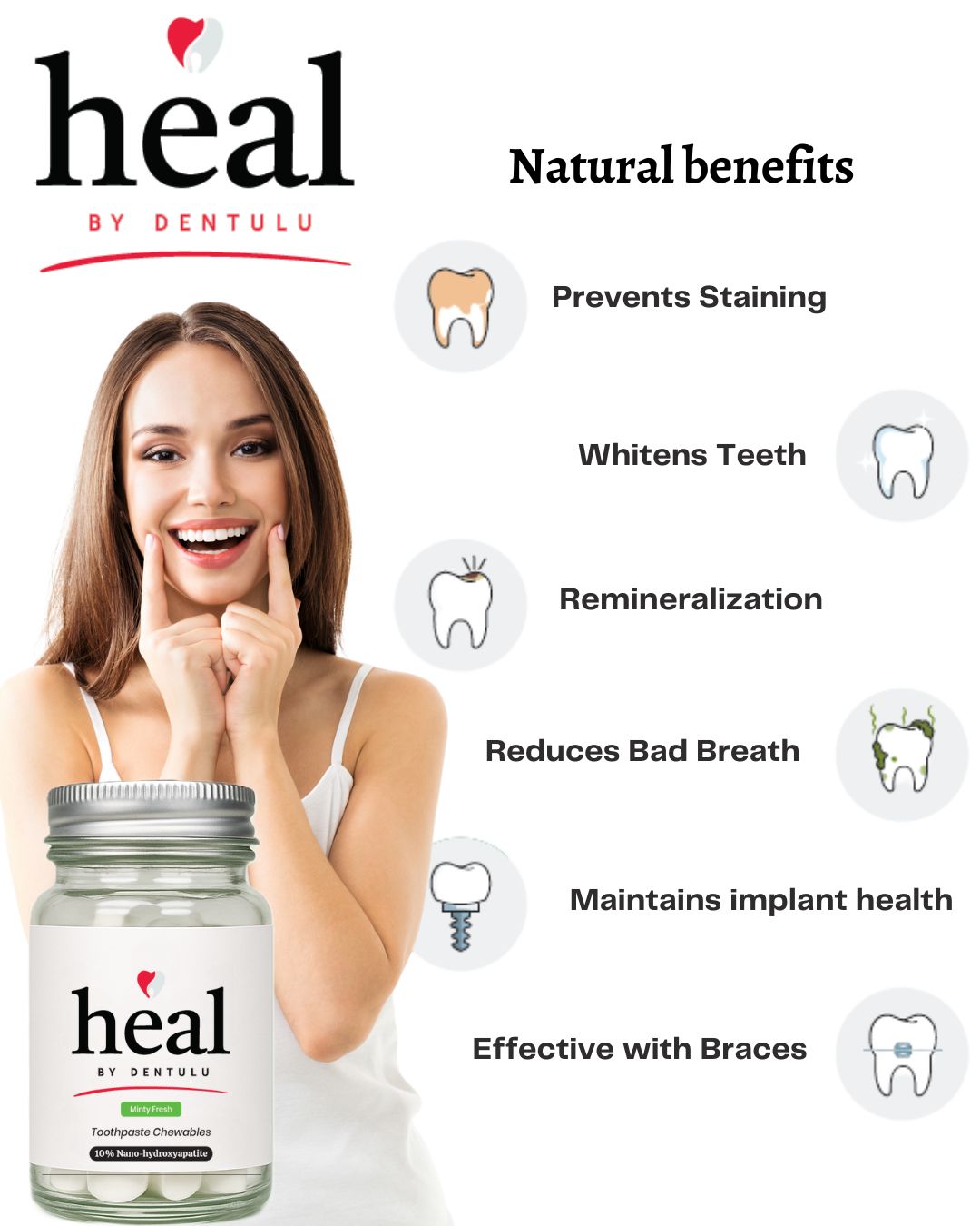 Heal- Toothpaste Chewable Bites