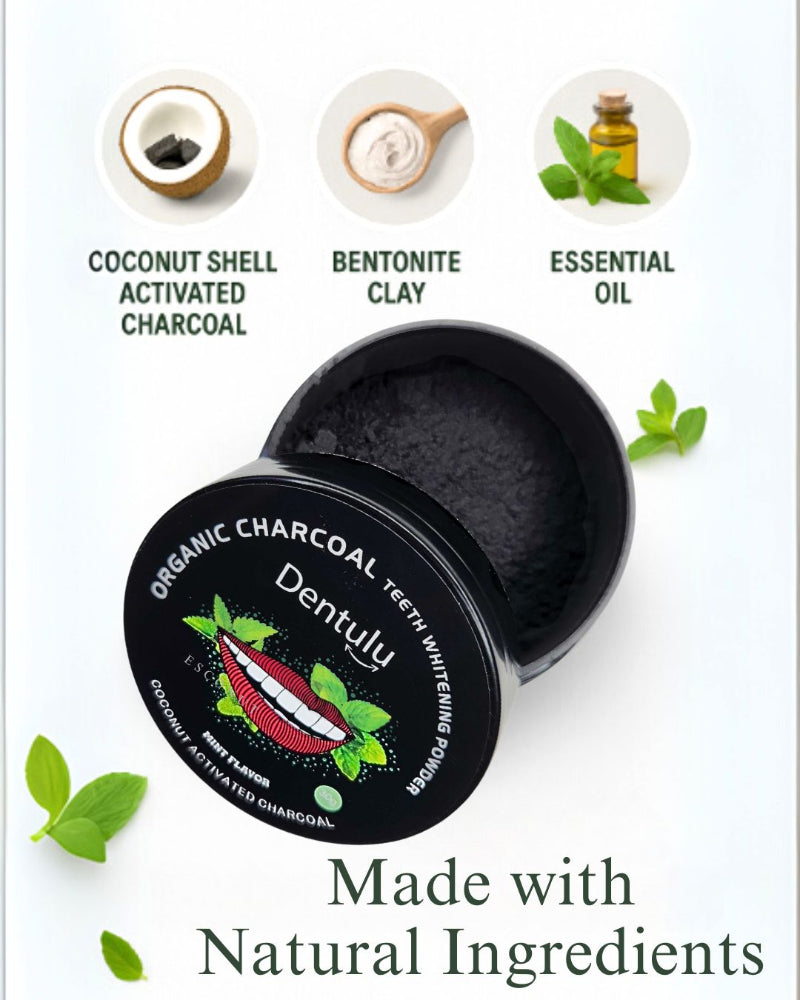 Organic Charcoal Teeth Whitening Powder( B.O.G.O Deal)