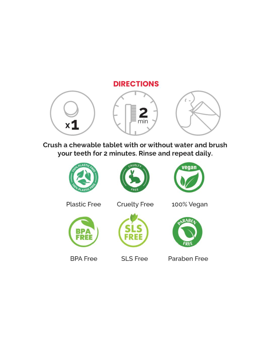 Heal- Compact Toothpaste Chewable Bites