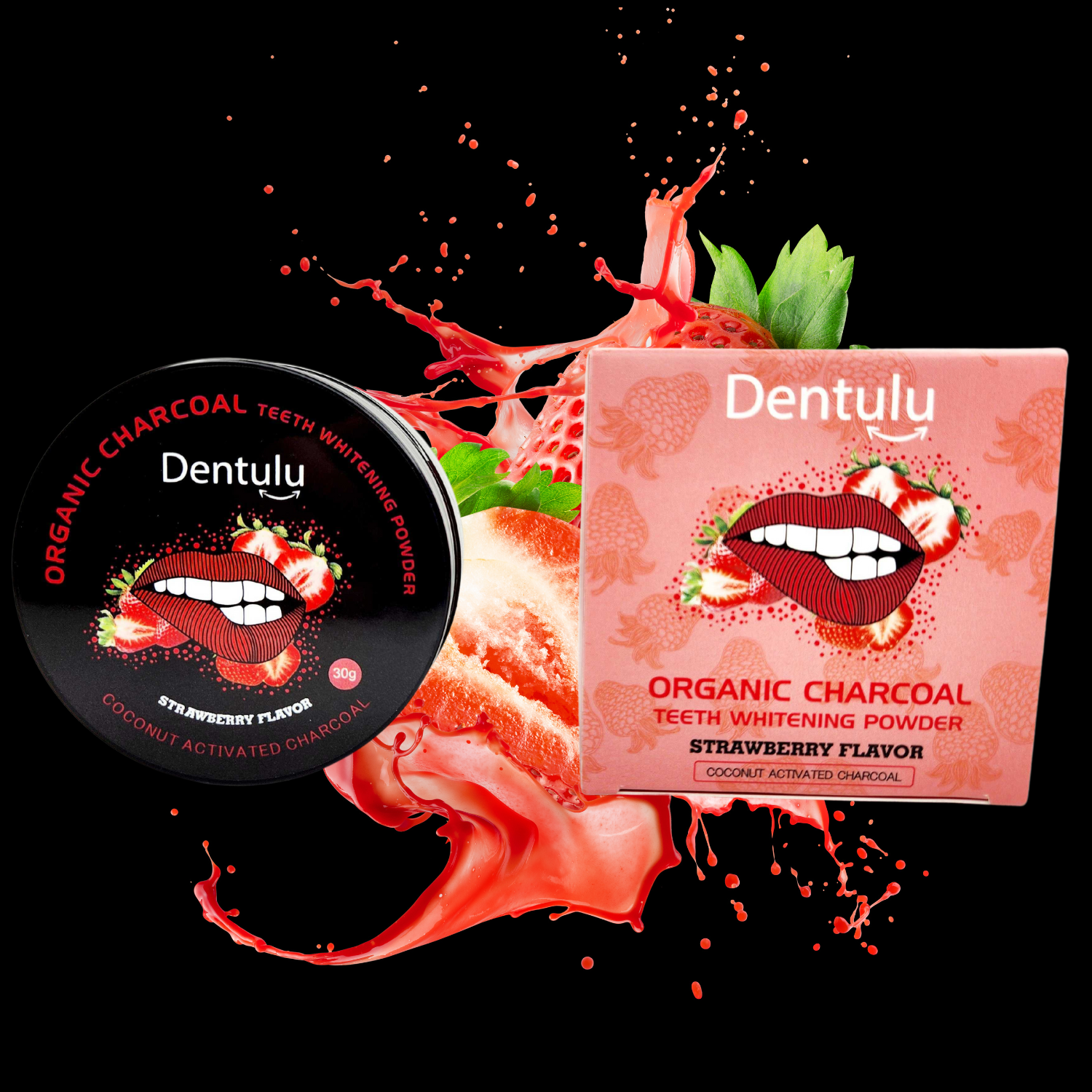 Organic Charcoal Teeth Whitening Powder( B.O.G.O Deal) – Dentulu
