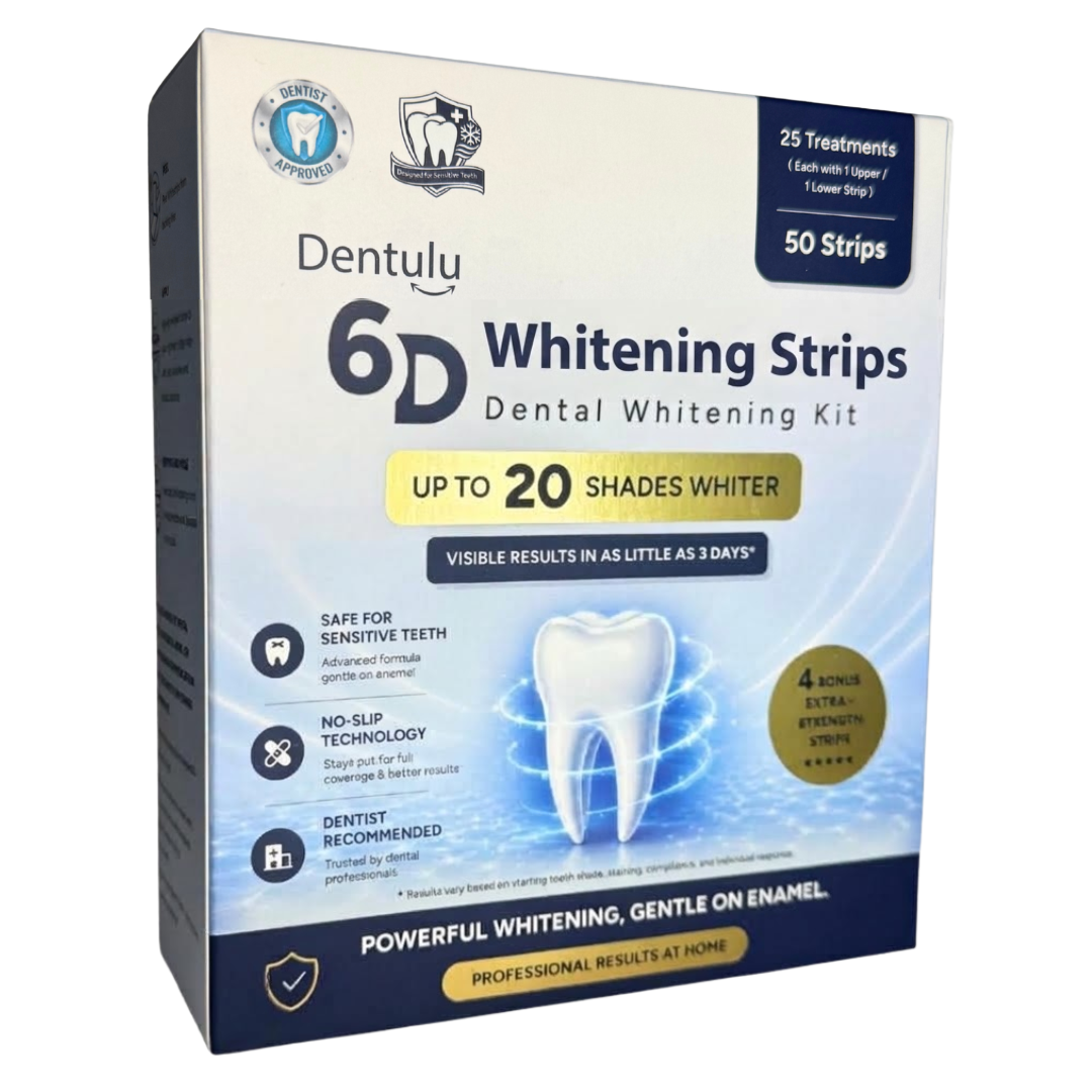Dentulu 6D Whitening Strips - Dental Whitening Kit