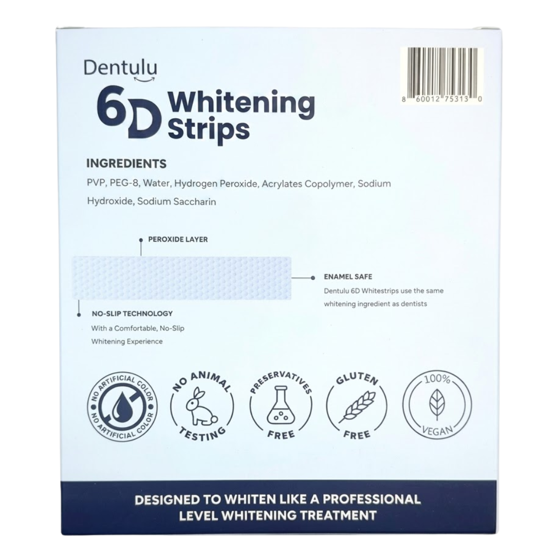 Dentulu 6D Whitening Strips - Dental Whitening Kit