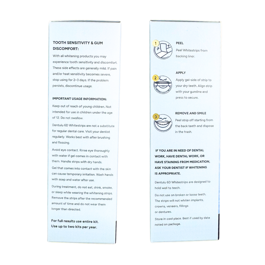 Dentulu 6D Whitestrips - Dental Whitening Kit