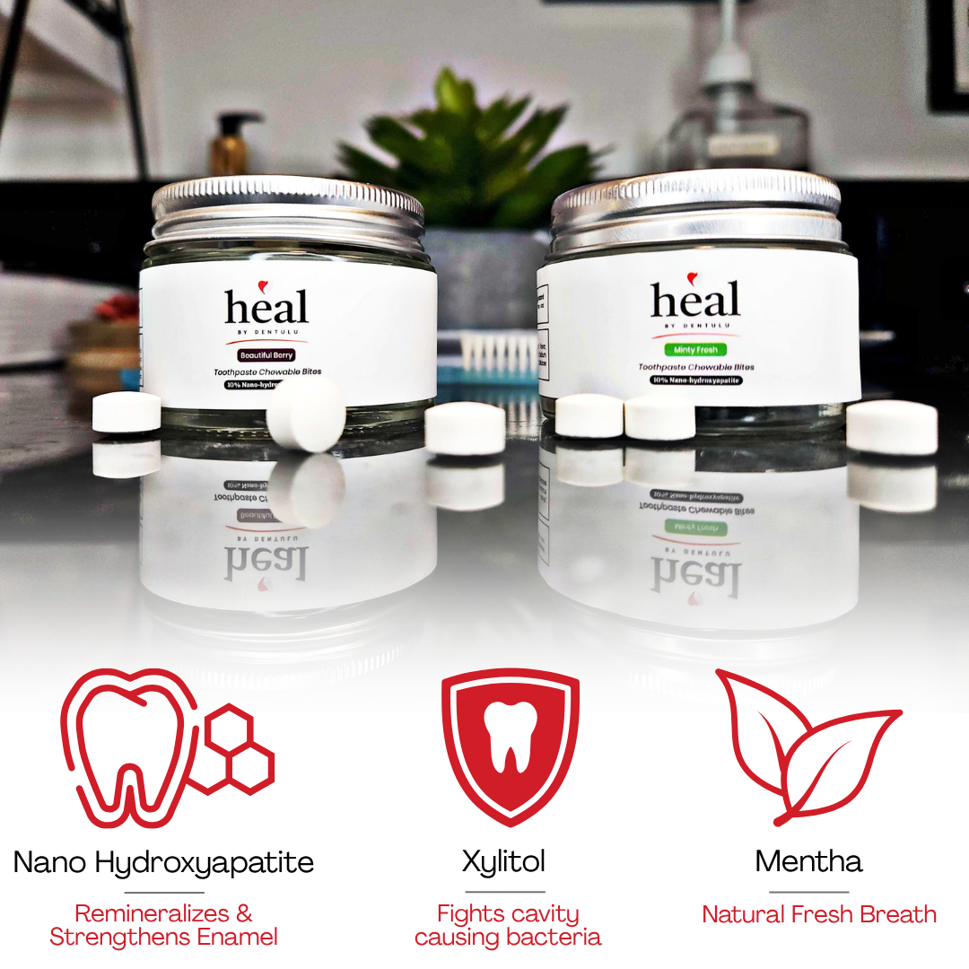 Heal- Compact Toothpaste Chewable Bites